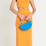 Cult Gaia Cameron cutout halter knit midi dress in marigold size L large Photo 0