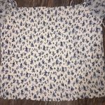 Reformation Jess Smocked Cropped Floral Top XL Photo 3