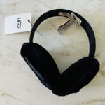 UGG  AUSTRALIA Solid Black Sheepskin Earmuffs Photo 0