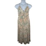 Aakaa Floral Cross-Back Maxi Dress Size M • Thin Straps • Pale Colors NWT Photo 13