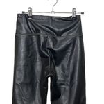 Athleta All Over Gleam Tight Vegan Leather Pants Black Size XS Cropped Photo 5
