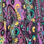ECI Purple Floral and Abstract Maxi Dress Size 12 Photo 3