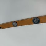 Genuine Leather Brown Western Style Belt Metal Conchos Eagle Women Fits XS Photo 2