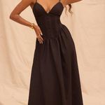 House Of CB 'Lova' Black Corset Maxi Ball Gown Dress sz M NWOT Photo 13