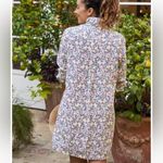 FRANK & ELIEEN Hunter Linen Button Front Dress In Neon‎ Floral Size Small Pink Photo 3