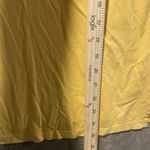 Charter Club  Shirt Womens Large Mustard Yellow Embroidered Split Neck Long Slv Photo 5