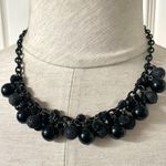 Ny Collection black beaded cluster necklace Photo 0