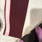 Forever 21 Maroon Joggers with White Stripes Photo 3