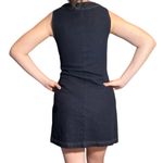 Vintage Y2K 90’s Fetish Denim Vest Mini Dress Size Small Blue Photo 2