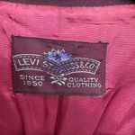 Vintage LEVI STRAUSS 1980’s Blazer Jacket Wine Maroon Color Women’s Size 10 Med Red Photo 6