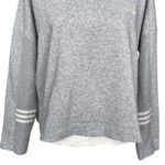 Adidas Essentials Sweatshirt Comfort Funnel Neck Women’s Size S Grey Athlesuire Photo 4