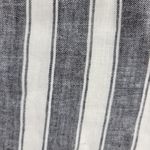 Madewell  Skirt Womens 4 Gray White Linen Blend Lace Up Striped Pockets Mini Photo 5