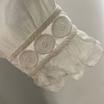 Moon River  Cream Lacey Trim Top Size Small Photo 4