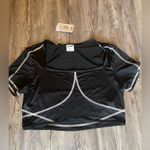 Gymshark  Stitch Feature Crop Top Black Photo 3