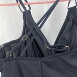 La Blanca  Swimsuit SZ 4 Island Goddess Ruched Black One Piece Wired Padding NWT Photo 9
