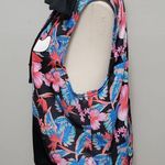 Nba  Chicago Bulls floral sleeveless hoodie size large Photo 2