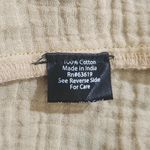 French Laundry Tan Cotton Gauze Sleeveless Button-Down Top with Tie Size Large Photo 6