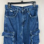 The Ragged Priest Denim Cargo Midi Skirt Womens 28 Blue Jean Edgy Chic Photo 3