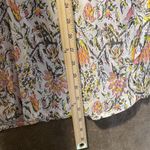 ZARA  Tunic Dress Womens Medium Pink Floral Paisley V Neck Tie Waist Cottagecore Photo 5