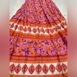 Brand new w tags Robertson + Rodeo tanger ruffle maxi fuchsia Dress S rayon Pink Photo 1