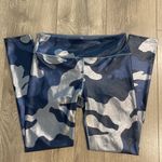 Noli  Guerra Hi-Rise‎ Blue Metallic Camouflage Yoga Compression Leggings Medium Photo 1