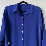 Career Workwear Womens Top XL Professional Corpcore Business Office Party Event Blue Photo 1