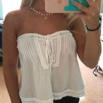 Abercrombie & Fitch white linen top Photo 0