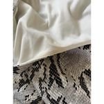 EXPRESS NWT  Gray Snakeskin Print High Neck Open Back Fitted Mini Dress Small Photo 5