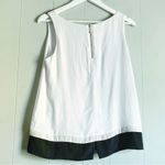 White House | Black Market Ivory Color Block Flowy Sleeveless Shell Cami Blouse S Photo 1