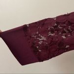 Adrianna Papell overlay lace top in Merlot Size Small Photo 4