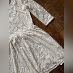 Garage White Lace Overlay Midi Dress Size LG Photo 2