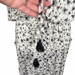Poupette St. Barth Maxi Dress Size Medium White Print Sleeveless Shirtdress Photo 7