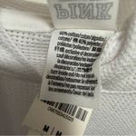PINK - Victoria's Secret Victoria's Secret PINK Womens White Mesh Pullover Hooded Top Size Medium Photo 5