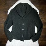 Eileen Fisher Black Wool Boucle Textured Suit Blazer Jacket Photo 0