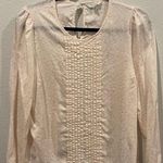 Lucky Brand Pinko Floral Pleated Blouse Photo 0