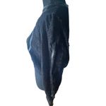 EXPRESS  Black Faux Leather & Lace Long Sleeve Top – Size XS Photo 2