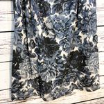 Soft Joie Puff Sleeved Shift Dress: Blue Floral Print Photo 4