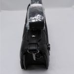 Valentino Orlandi Women Crossbody Bag Black Quilted Vegan Leather Handbag Purse Photo 12