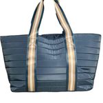 Adrienne Vittadini  Blue Canvas Sport Tote Photo 0