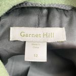 Garnet Hill  Green Wool Pea Coat Jacket Women’s Size 12 Double Breasted Spring Photo 7