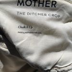 Mother The Ditcher Crop Cream Pants Denim Bottoms Women Size 29 Wide Leg Photo 6