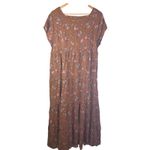 Natural Life  Women's‎ Cottage Core Country Prairie Berkley Dress Brown Size XL Photo 6
