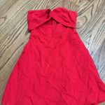 Impeccable Pig Red Strapless  Dress Photo 2