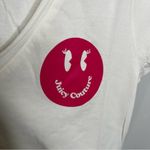 Juicy Couture White Short Sleeve Tee with Pink Logo NWT Photo 5