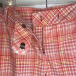 Puma  Golf Shorts - orange, yellow & white plaid - Size 4 Photo 2