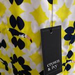 Crown & Ivy women's small tank hidden toucan south of the border yellow blue NWT Photo 4