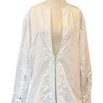 Marine Serre Jacket Lightweight 1/2 Zip Up 100% Cotton Minimalist Large Photo 0