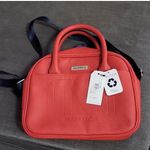 Nautica NWT  Red Satchel Crossbody Shoulder Bag Handbag Strap  Beautiful Red Satchel with Blue Adjustable Shoulder Strap Photo 1