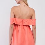 Essue Coral Off The Shoulder Mini Summer Dress Size Small Photo 2