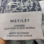 Silver Jeans SILVER Stevie Jeans Women's 27x31 Fit 30 Tapered Skinny Stretch Wisker Dark Wash Photo 3